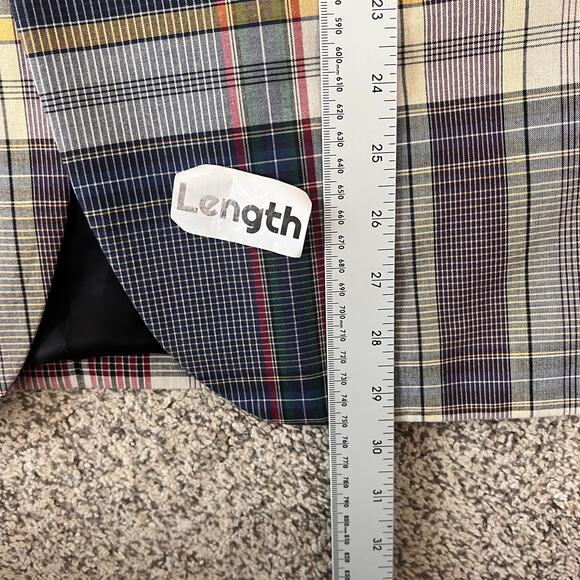 J.Crew Ludlow Mens 42S Preppy Equestrian‎ Old Money Madras Plaid Dinner Jacket - Picture 12 of 12